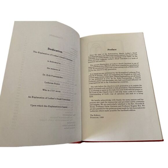 Explanation Of Luthers Small Catechism 1988 Hardcover Book Religious - Picture 3 of 13